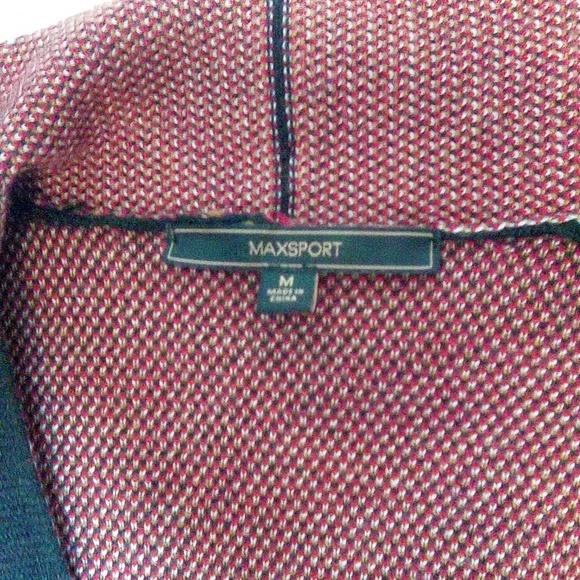 Max Sport Women's Poppy Black and Red Long Floral Cardigan Size Medium - Picture 16 of 16